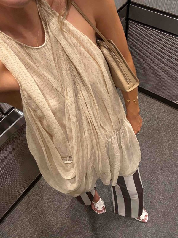 Soft neutrals + tailored stripes for the easiest chic look 🤍 Zara top and La Veste pants make for the perfect evening summer look!

summer outfits
date night outfit
zara fashion
striped pants
summer sandals 

 #LTKgrwm #LTKootd #LTKSeasonal