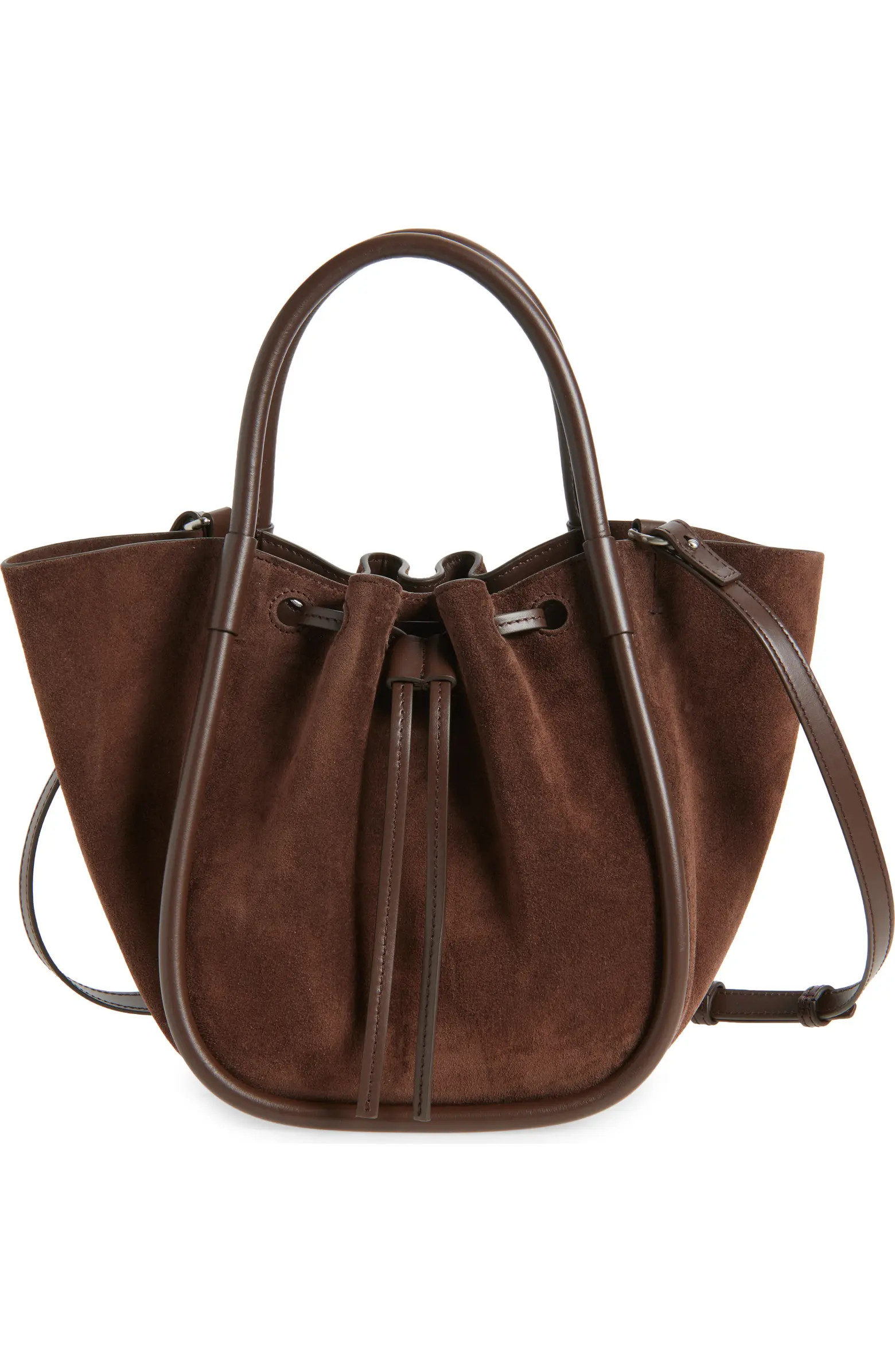 Small Ruched Suede Tote | Nordstrom