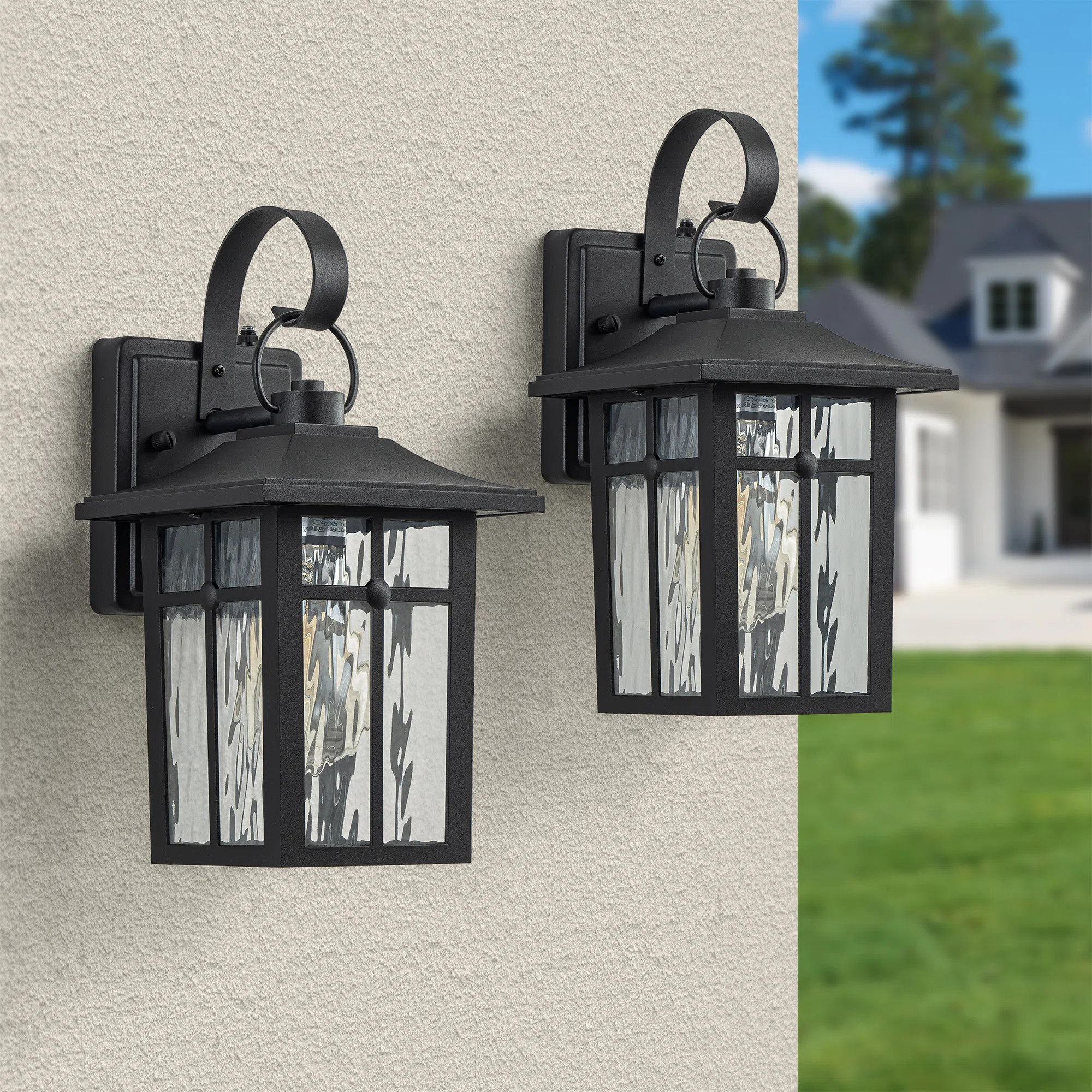 Sol 72 Outdoor™ Dallas 1 - Light 13''H Aluminum ETL Outdoor Wall Sconce with Dusk to Dawn & Rev... | Wayfair North America