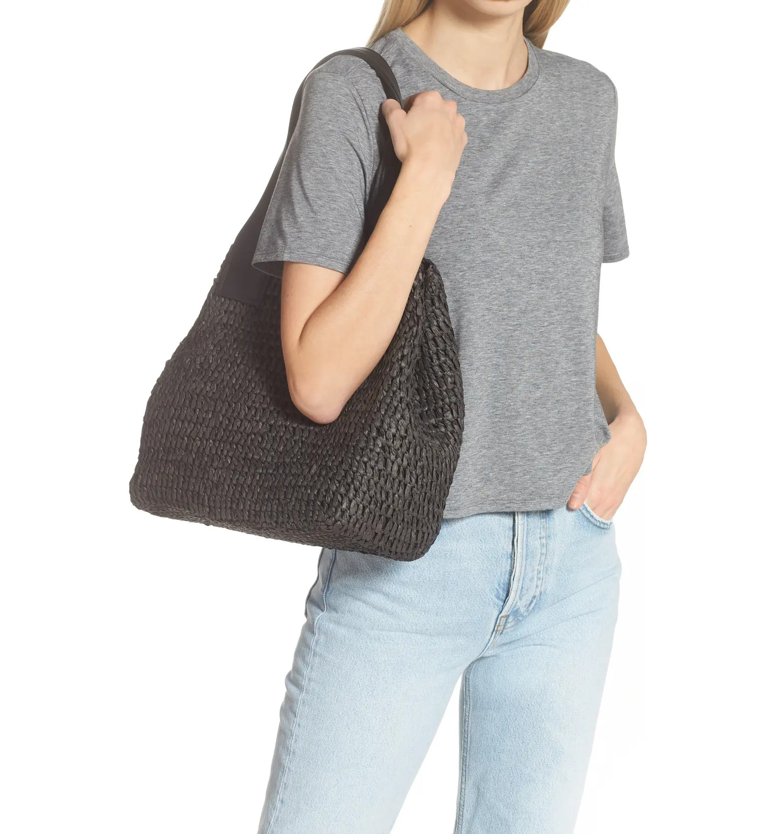 btb Los Angeles Talia Straw Tote | Nordstrom | Nordstrom