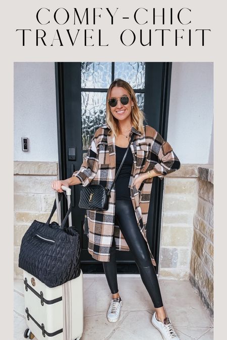 Comment LINKS on this post to receive product details directly to your direct messages! You can also shop this reel by clicking the link in my bio or by following me LEEANNEBENJAMIN in the free LTK app! ?// The perfect comfy chic outfit for your next travel day! My long shacket is from Amazon and on sale for $25 today!!!!  

#springstyle #amazon #amazonfinds #amazonreels #amazon2023 #leebenjamin #leeannebenjamin #ltkhome #ltkunder100 #ltkunder50 #ltkstyletip 

#LTKstyletip #LTKFind #LTKunder50