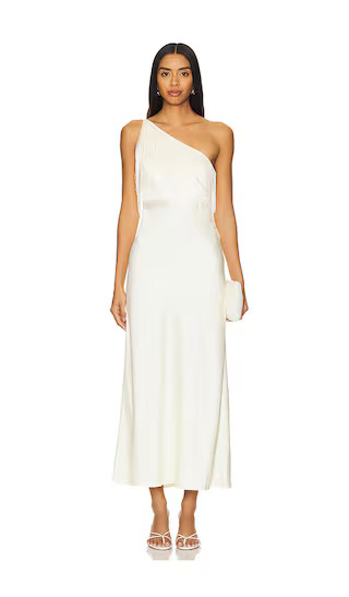 Josephine Midi Dress in Pearl White Dress Winter White Dress Winter Dress White Winter Dress 2025 | Revolve Clothing (Global)