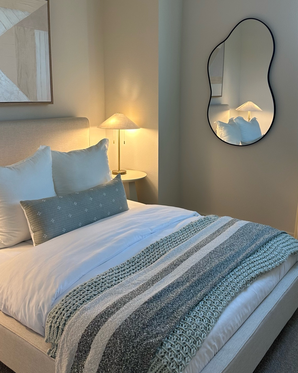 Neutral Bedroom 
Bed's link on my Amazon Storefront 