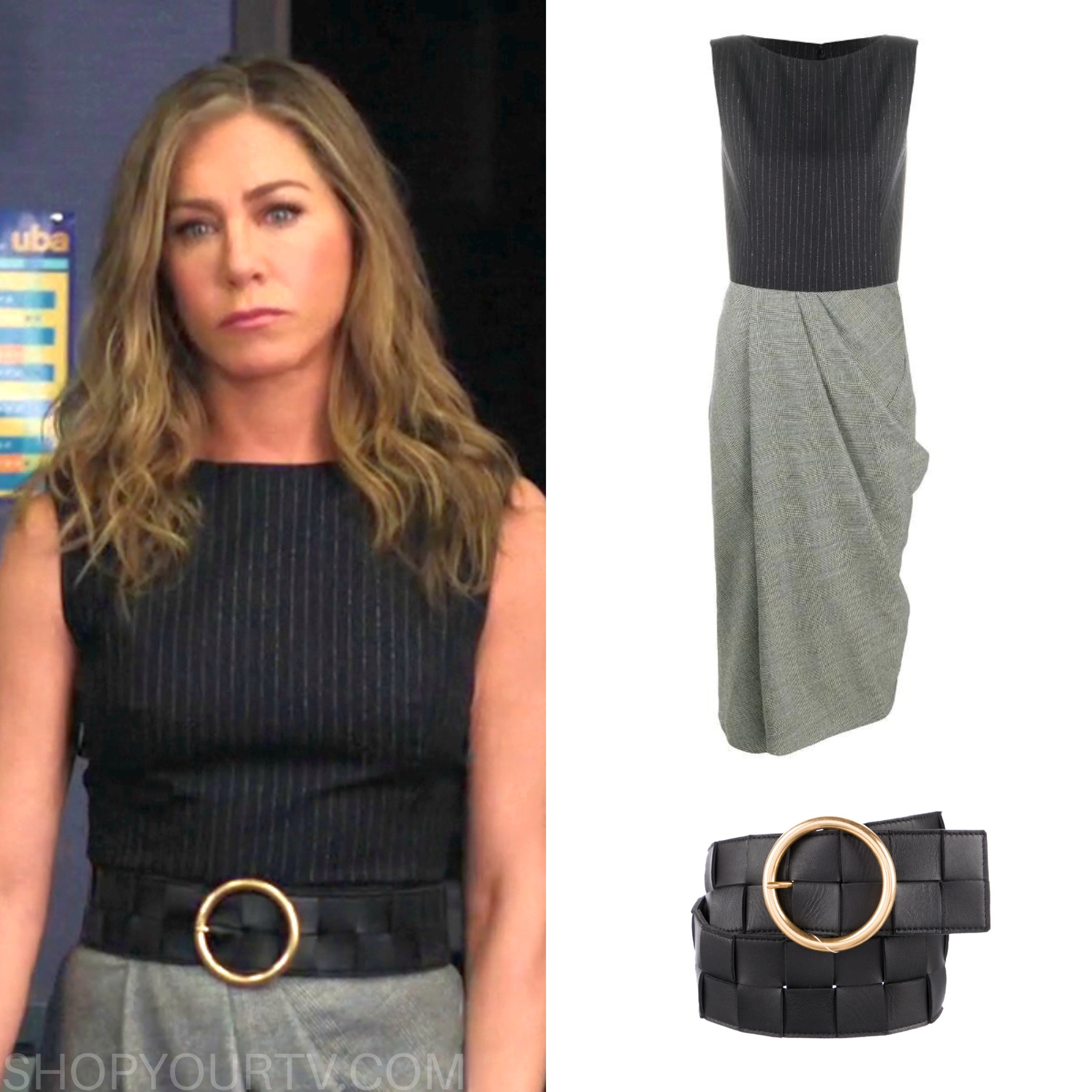 Alex Levy (Jennifer Aniston) wearing Alexander McQueen ($1,294) and Bottega Veneta ($850) in 3x08 of The Morning Show 