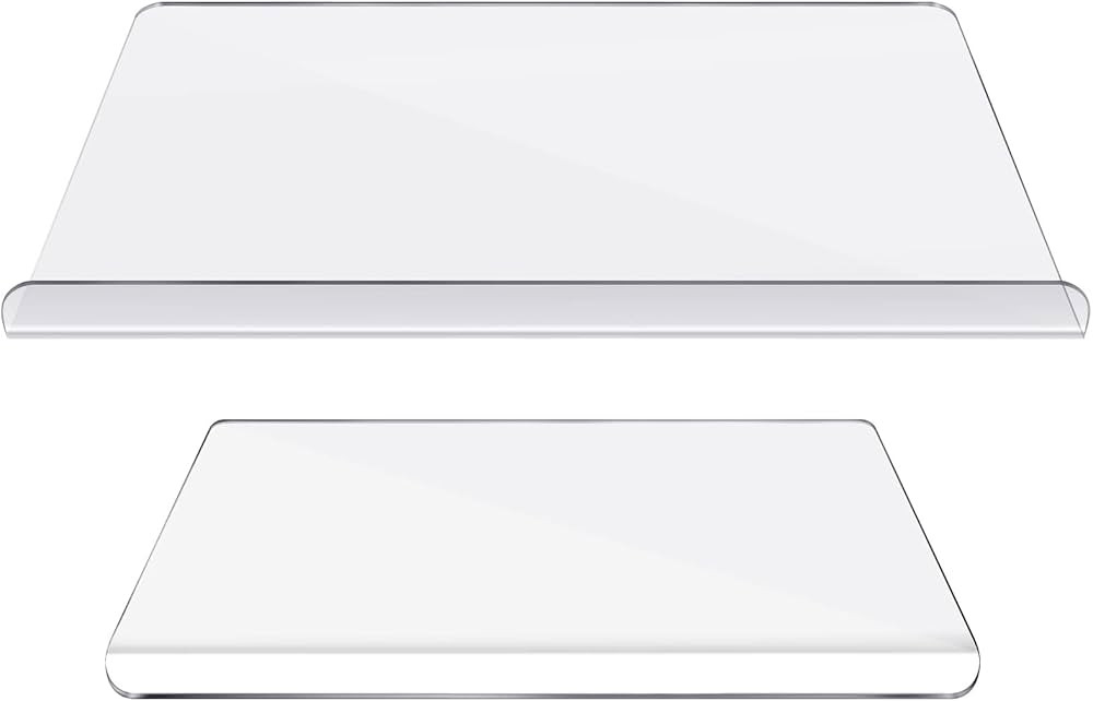 Yoande 2 Pieces Acrylic, Clear Chopping Board Non Slip Cutting Boards for Kitchen with Lip for Co... | Amazon (US)