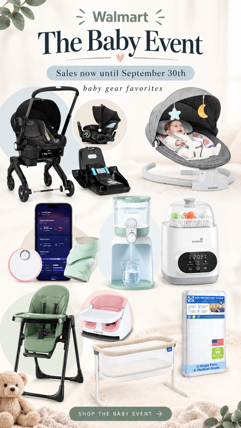 Walmart The Baby Event Sales now until September 30th 

 #LTKmomlife #LTKSaleAlert #LTKBaby