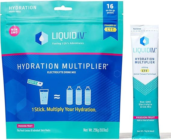Liquid I.V. Hydration Multiplier - Passion Fruit - Hydration Powder Packets | Electrolyte Supplem... | Amazon (US)