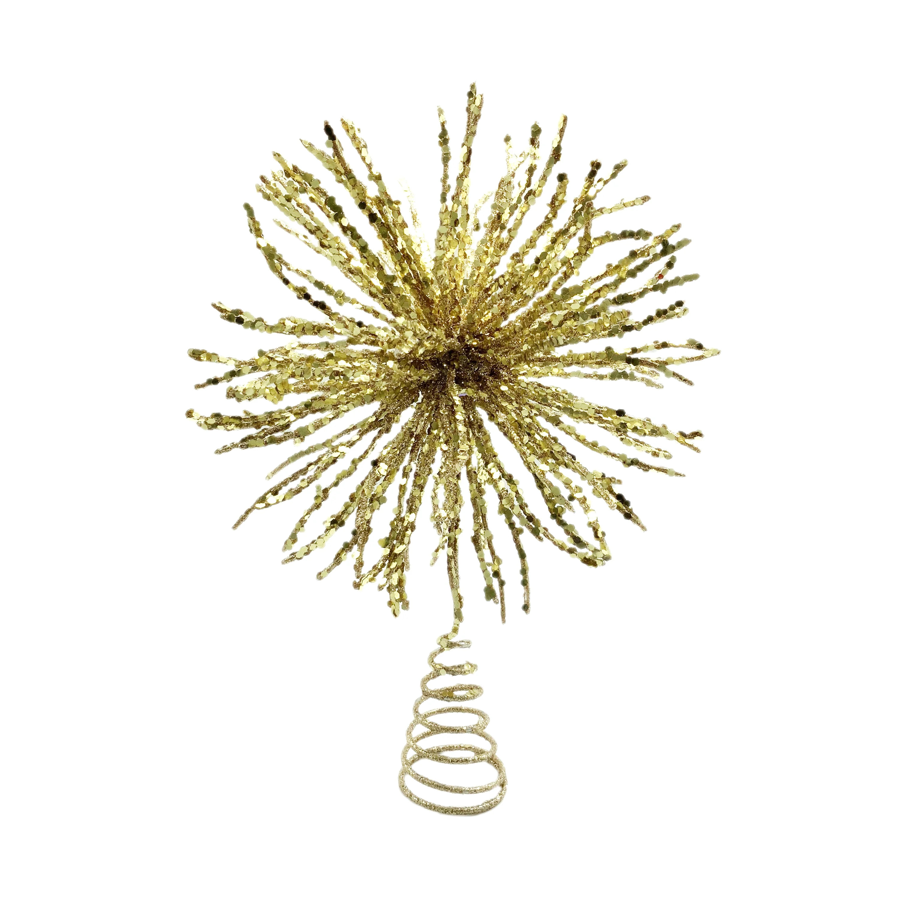Holiday Time Gold Starburst Tree Topper, 12" | Walmart (US)