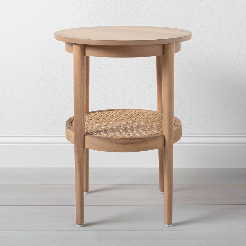 Wood &#38; Cane Round Accent Table - Hearth &#38; Hand&#8482; with Magnolia | Target