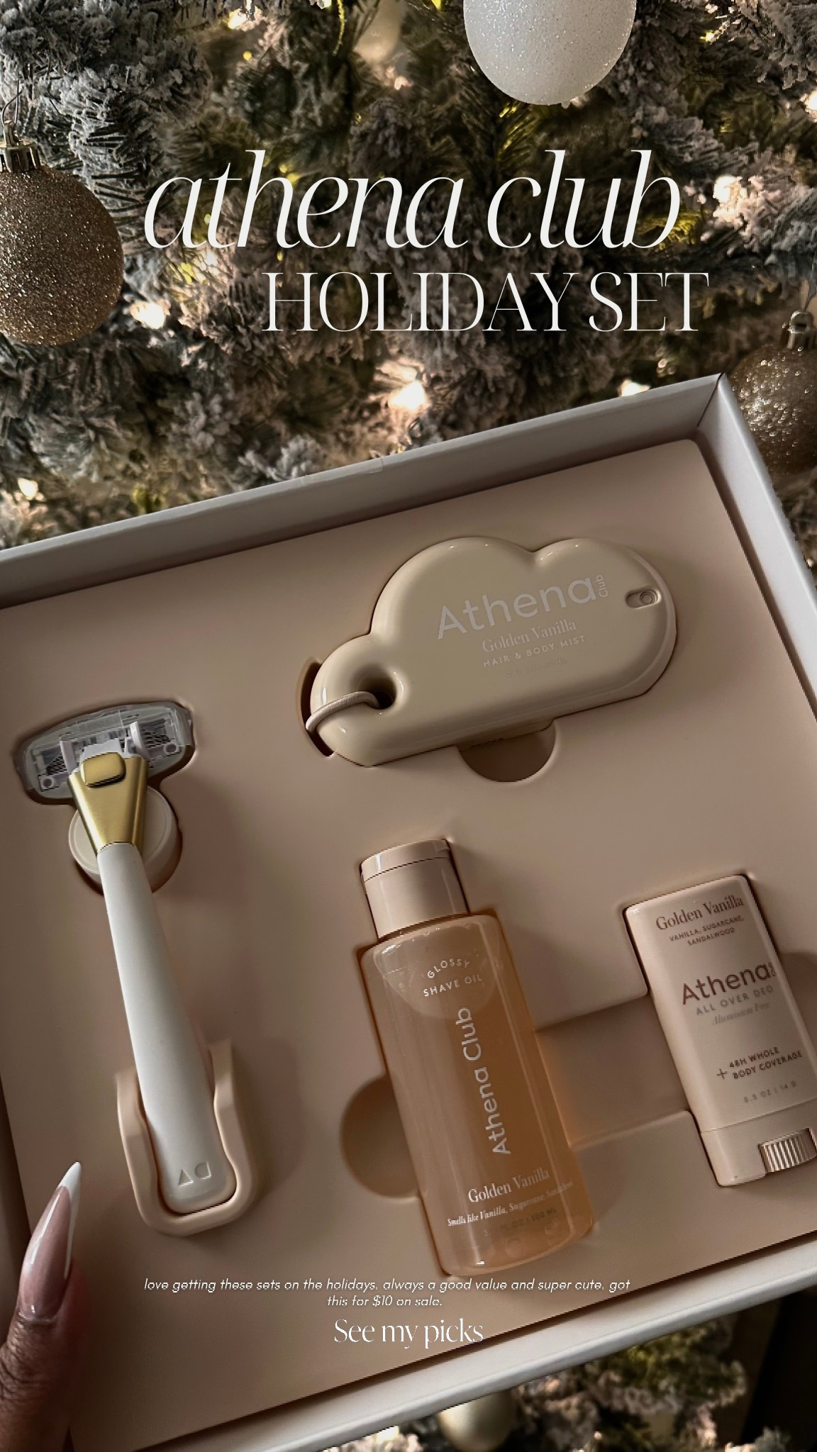 I love a good holiday set! And this is so cute and affordable. Unfortunately this set is sold out but I will link the products individually. They are worth the purchase. I love Athena Club. 🤍

#LTKselfcare #LTKFindsUnder50 #LTKHoliday