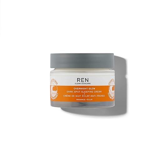 REN Clean Skincare - Overnight Glow Dark Spot Sleeping Cream - Targeted Dark Spot Remover for Fac... | Amazon (US)