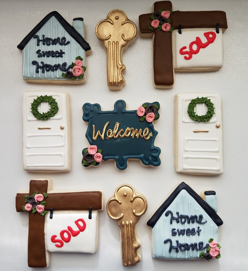 House warming sugar cookies, open house, new home, first home, welcome home | Etsy (US)