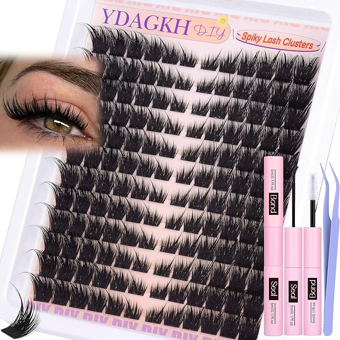 Fairy Lash Clusters Kit Fox Eye Cluster Eyelash Extensions Kit Natural Eyelash Clusters Kit Spiky... | Amazon (US)