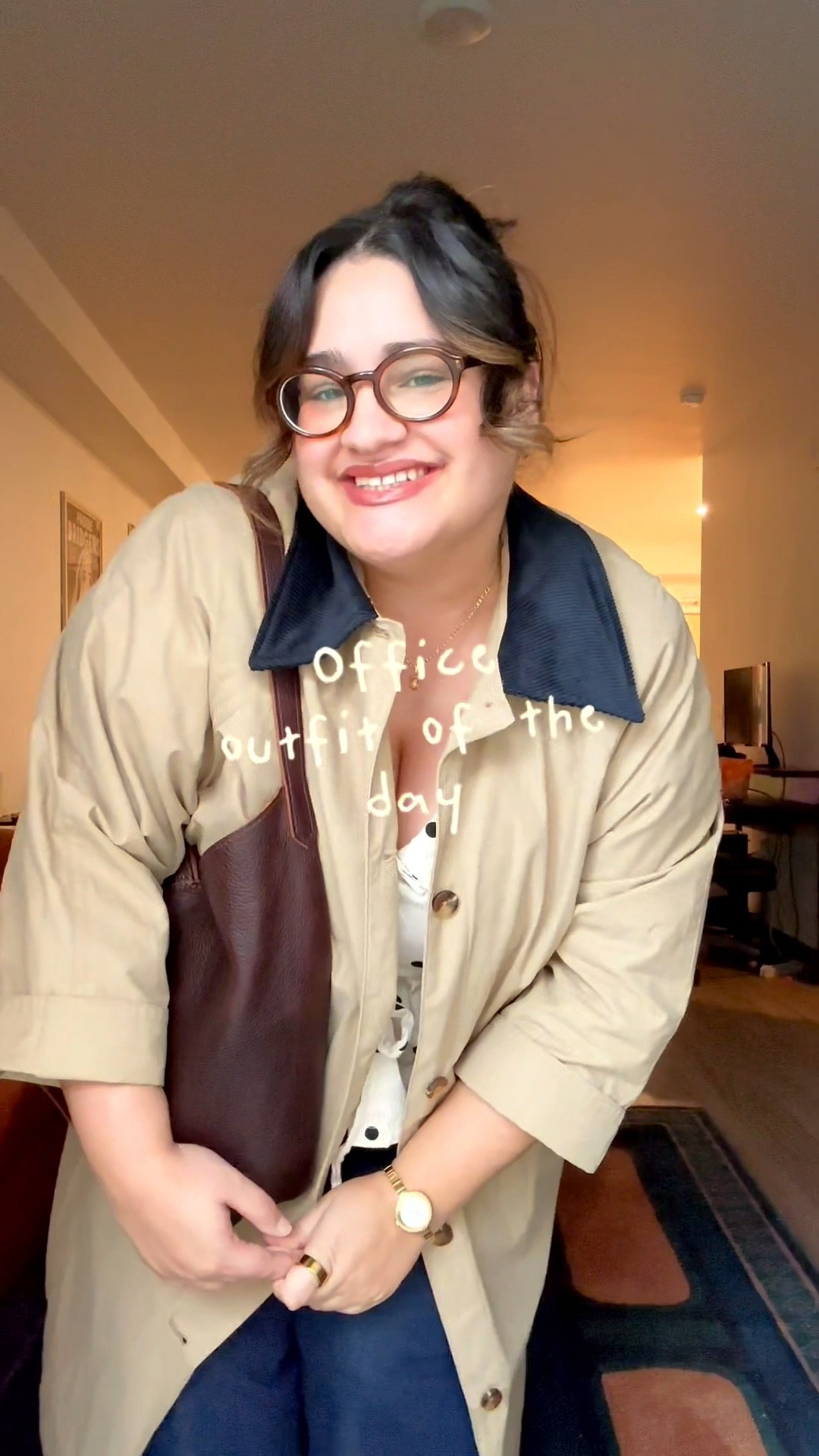 Midsize office outfit of the day.
Top is old Anthropologie not available anymore 
Shoes are old Free people
Bag is from Portland Leather!

#LTKSaleAlert #LTKMidsize #LTKWorkwear