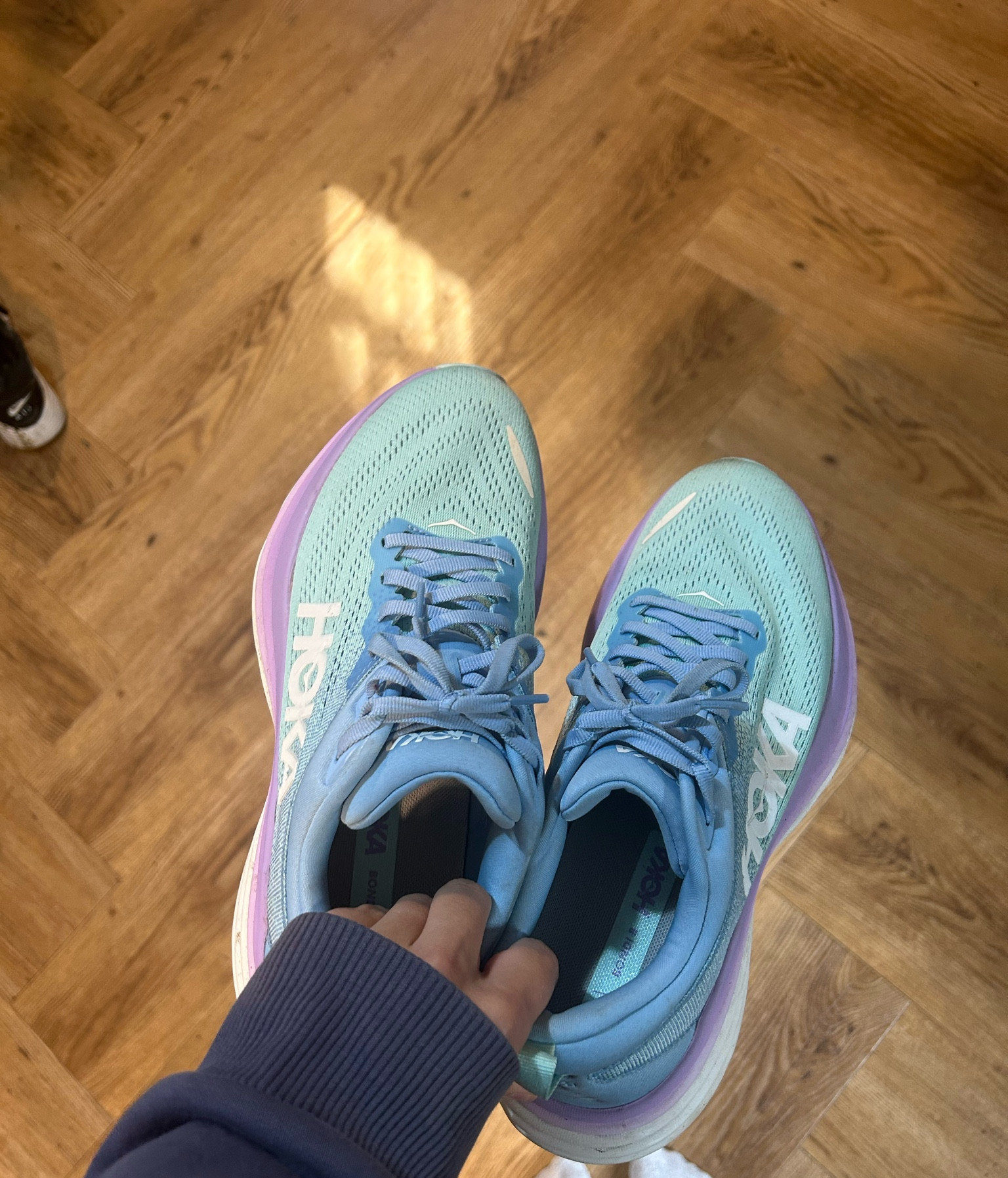 The best running shoes! Hoka Bondi 8 running shoes are definitely the most aesthetic and the maximum cushioning makes running so easy and comfortable!

#LTKeurope #LTKfitness #LTKshoecrush