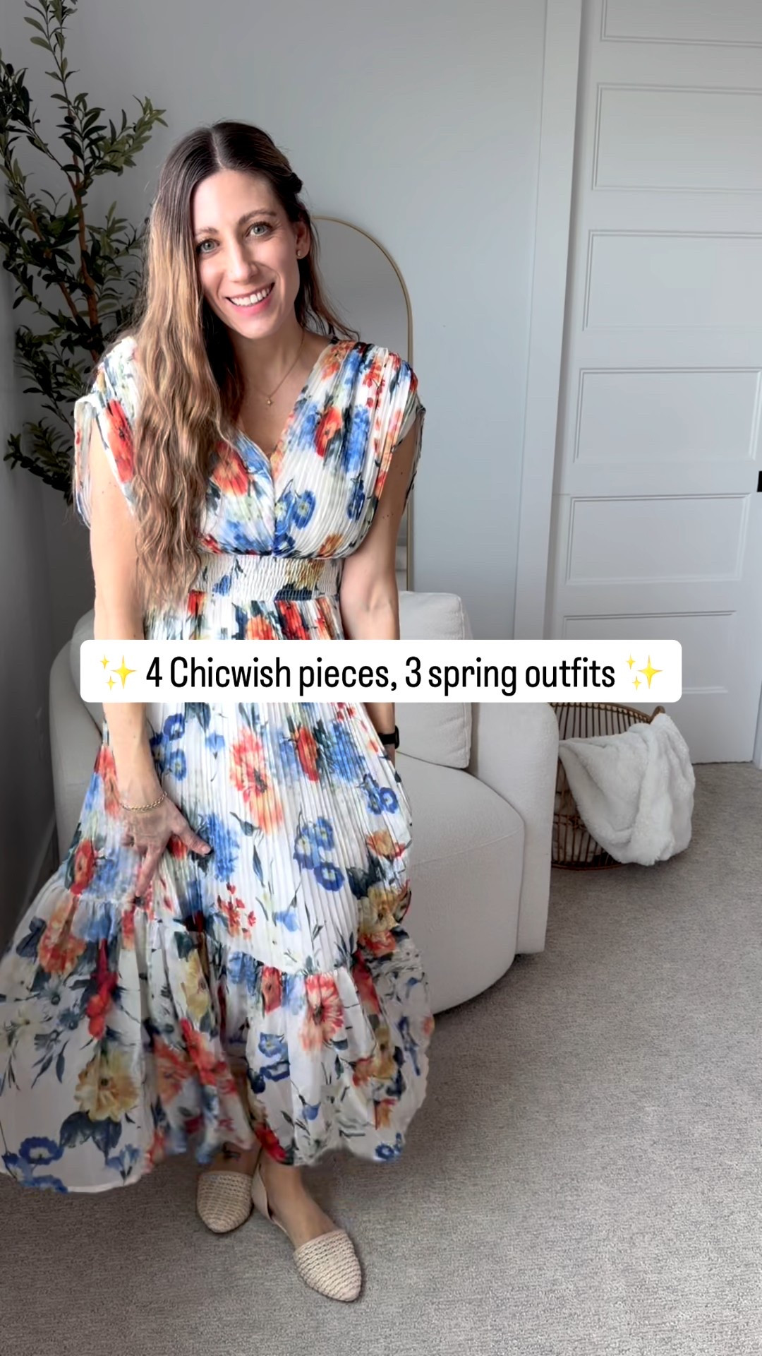 Spring outfits that feel romantic, feminine, and effortlessly chic 🤍

1️⃣ Floral Pleated Maxi Dress – dreamy chiffon, flattering V-neck, and a comfy shirred waist that gives you shape without sacrificing comfort. Perfect for weddings, brunch, or spring photos.  SIZE SMALL 

2️⃣ Damask Chiffon Skirt + Satin Tie Back Top – such a beautiful, elegant combo. The skirt flows beautifully and the satin top adds a luxe touch with the cutest bow-back detail. Size medium in both. 

3️⃣ Damask Skirt + Green Faux-Wrap Knit Top – same skirt, totally different vibe. This knit top is soft, stretchy, and super flattering with the faux wrap and V-neck.
Size s/m in top. 

Everything is linked on my LTK ✨

#LTKWedding #LTKSeasonal #LTKWorkwear