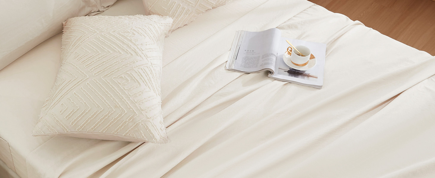 Andency Bed in a Bag Queen Beige- 7 Pieces Queen Comforter Set Beddding Comforter Sets, Tufted Li... | Amazon (US)