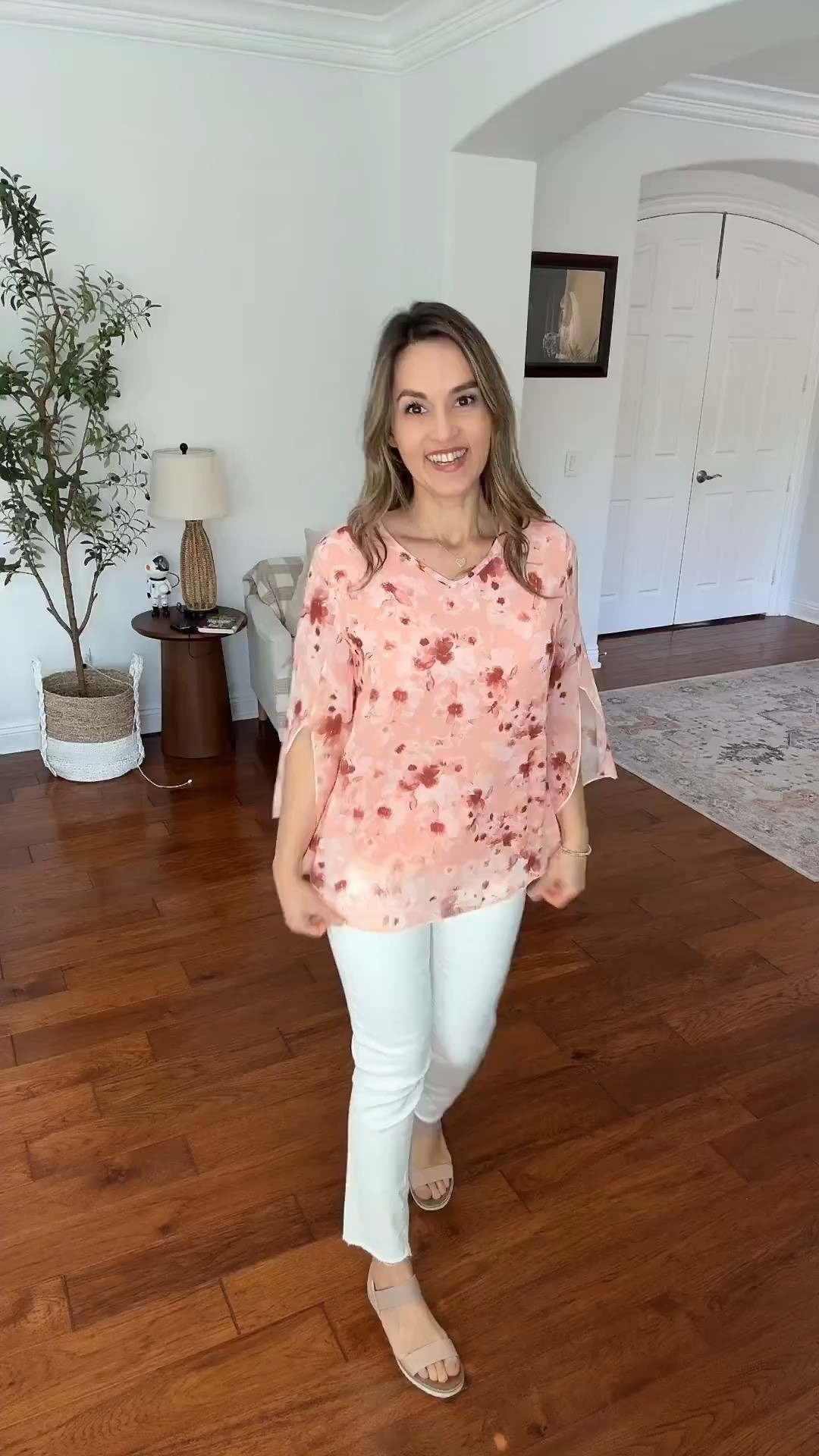 Effortless Spring Outfit Inspo 🌸 Casual Chic Look You’ll Wear on Repeat

This effortless spring outfit is the perfect blend of comfort and style. A soft floral blouse paired with crisp white jeans creates a fresh, feminine look that works for everyday errands, brunch dates, or casual weekends. Neutral sandals keep the outfit light and versatile, making this an easy go-to outfit idea when you want to look put together without overthinking it. Spring fashion is all about breathable fabrics, soft colors, and simple pieces that make getting dressed feel easy and elevated.

#springoutfit #casualspringstyle #springfashion #everydayoutfit #casualchicstyle #springstyleinspo #amazonstyle #over40style #effortlessfashion #outfitideas #springwardrobe #momstyle #everydaystyle #neutraloutfit #simplechicstyle #springlook #springfashioninspo #casualoutfitideas #moderncasual #springtrends