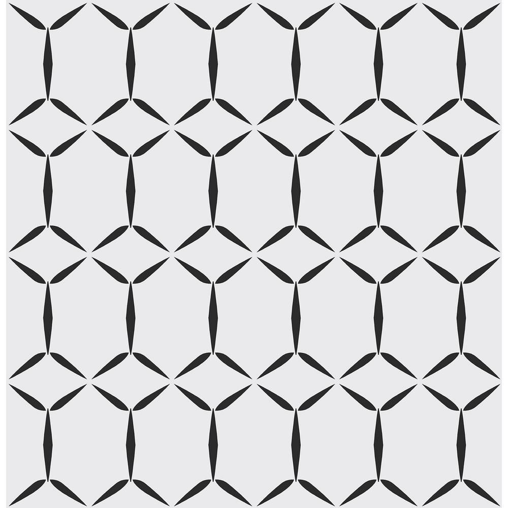 MANHATTAN COMFORT INC Scout, Fusion White Geometric Wallpaper | The Home Depot