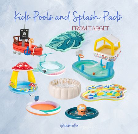 Kids Pools and Splash Pads from Target! 💦

Pools | Summer Fun | Toddler Activities | Splash Pad 
#kidspools #targetfind #splashpads #toddlersummer #summeractivities #watertoys 

#LTKSeasonal #LTKkids #LTKswim