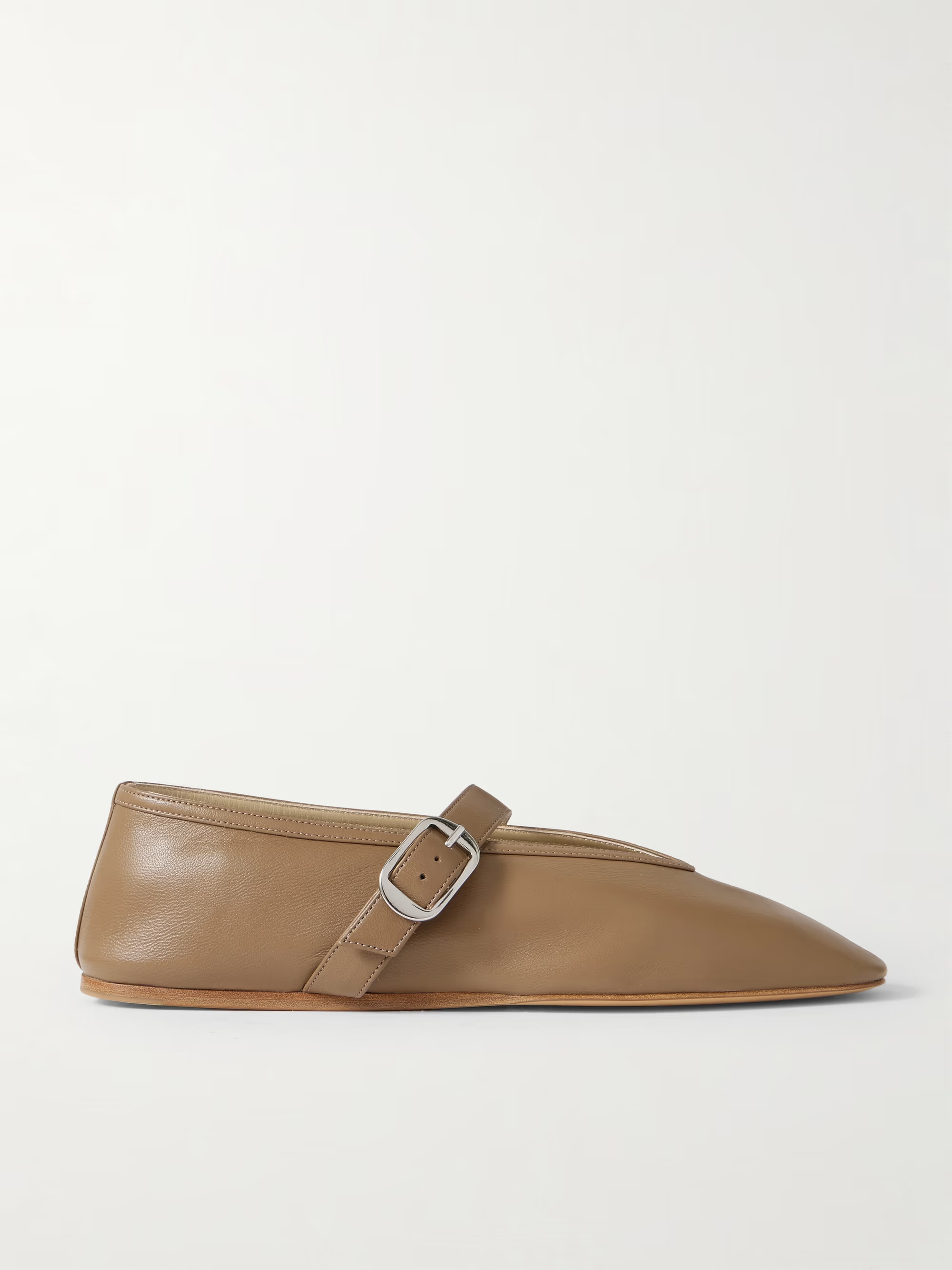 Stella leather Mary Jane ballet flats | NET-A-PORTER APAC