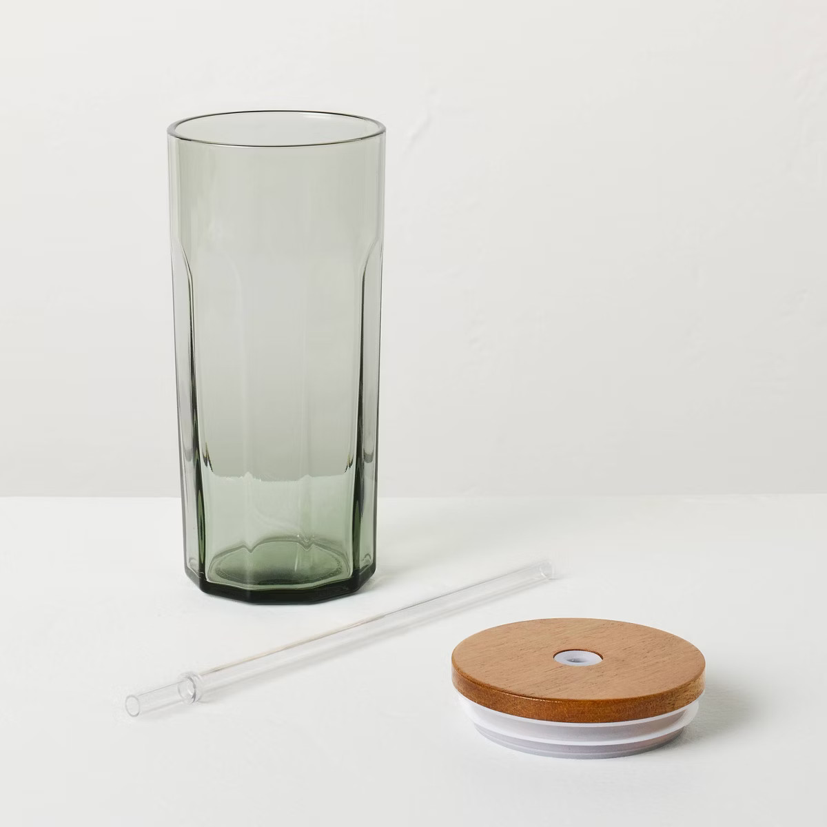 21oz Glass Tumbler with Wooden Lid - Hearth & Hand™ with Magnolia | Target