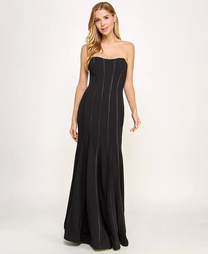 Juniors' Corset Strapless Gown, Created for Macy's | Macy's
