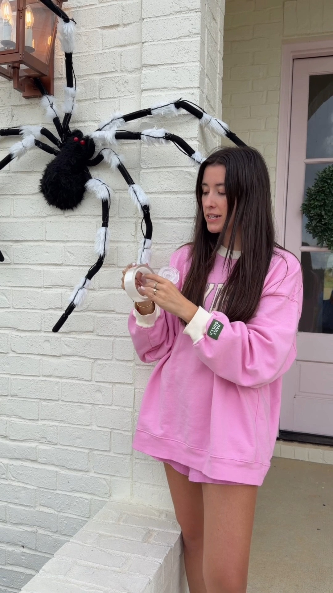 Spiders | Halloween decorations | white brick hanging | exterior

#LTKvlog #LTKstorytime #LTKHome