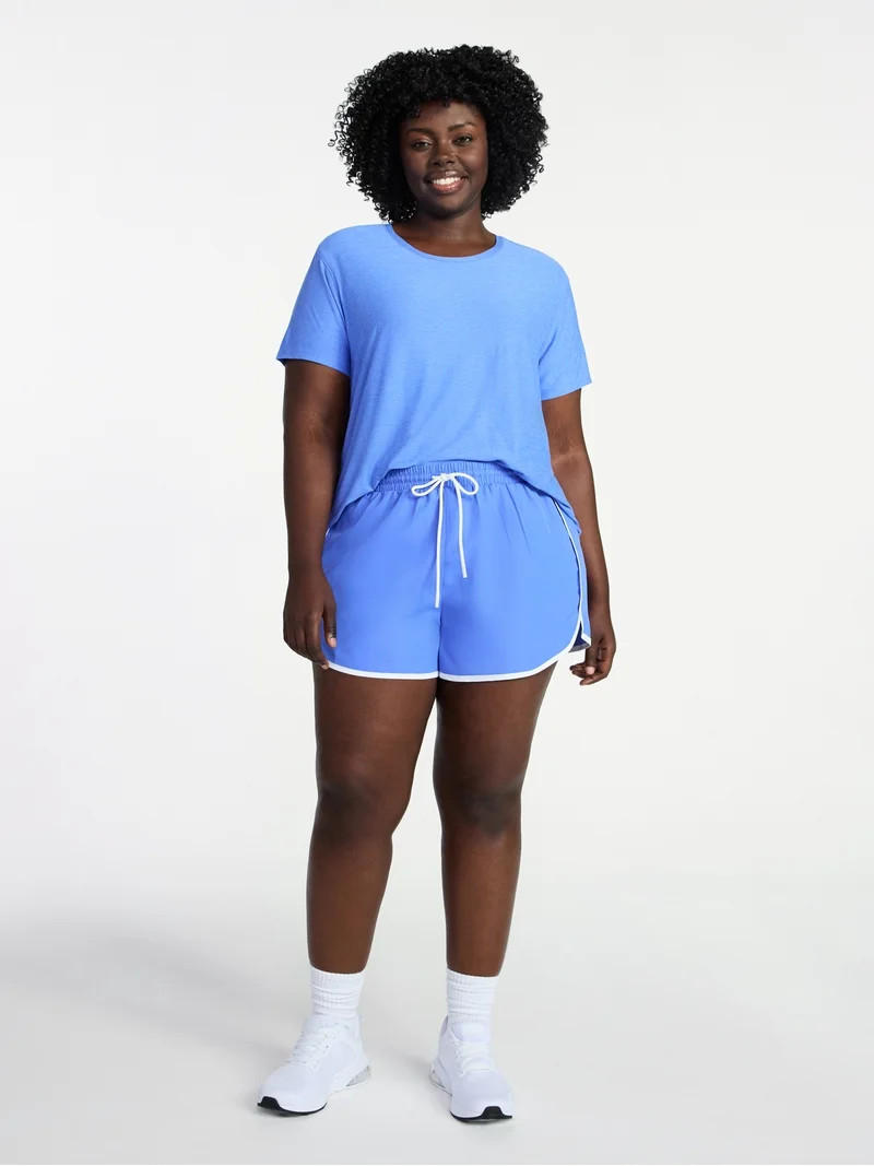 Athletic Works Women's and Women's Plus Relaxed ButterCore Tee with Short Sleeves, Sizes XS-4X | Walmart (US)