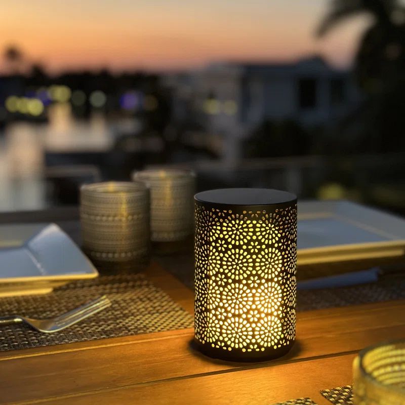5'' Battery Powered Integrated LED Color Changing Outdoor Table Lamp | Wayfair North America