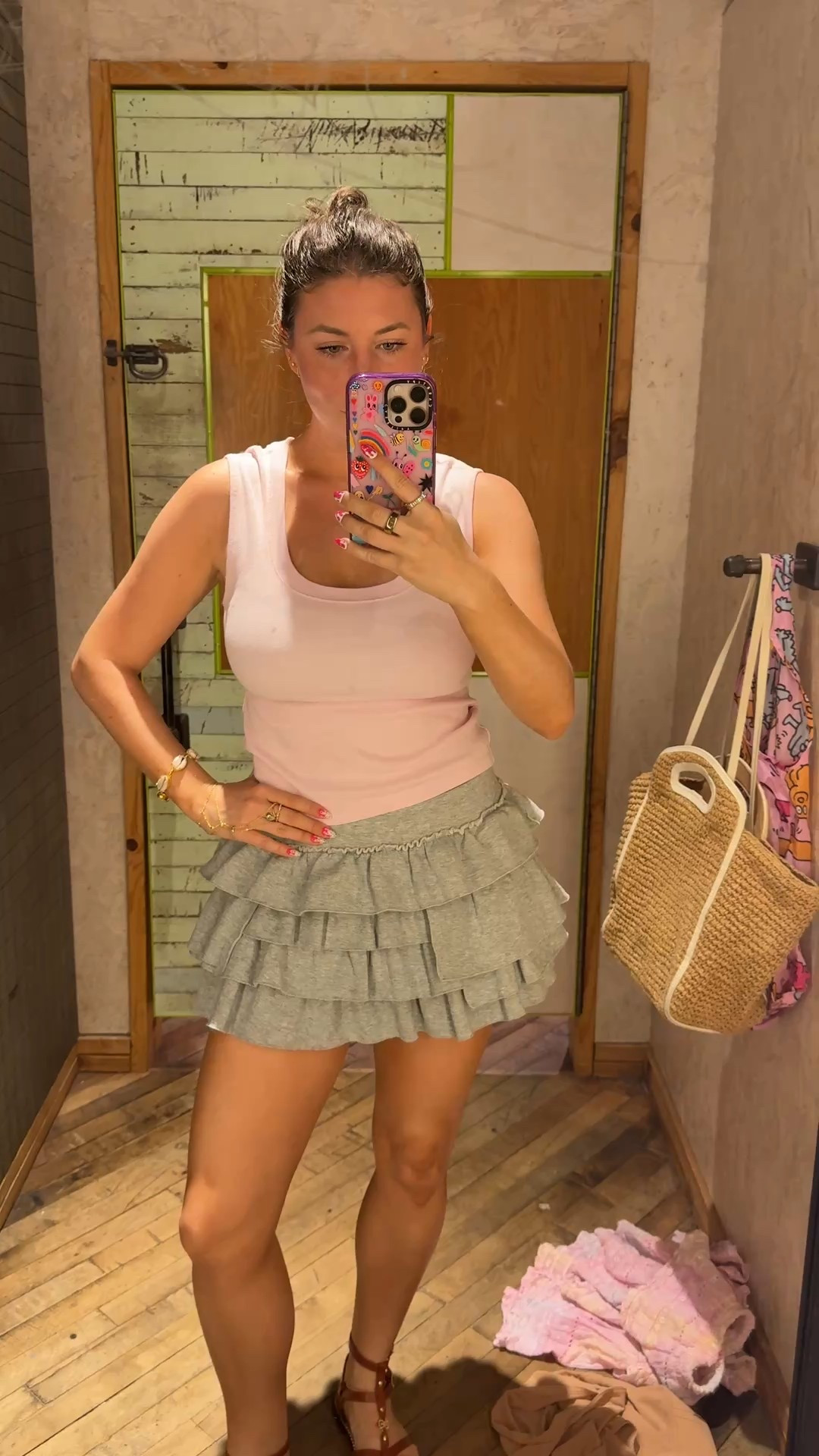 how adorable is this fit?? such a cute spring transition look 💕 top is from free people, ruffle skort is urban outfitters 

#LTKgrwm #LTKootd #LTKValentine