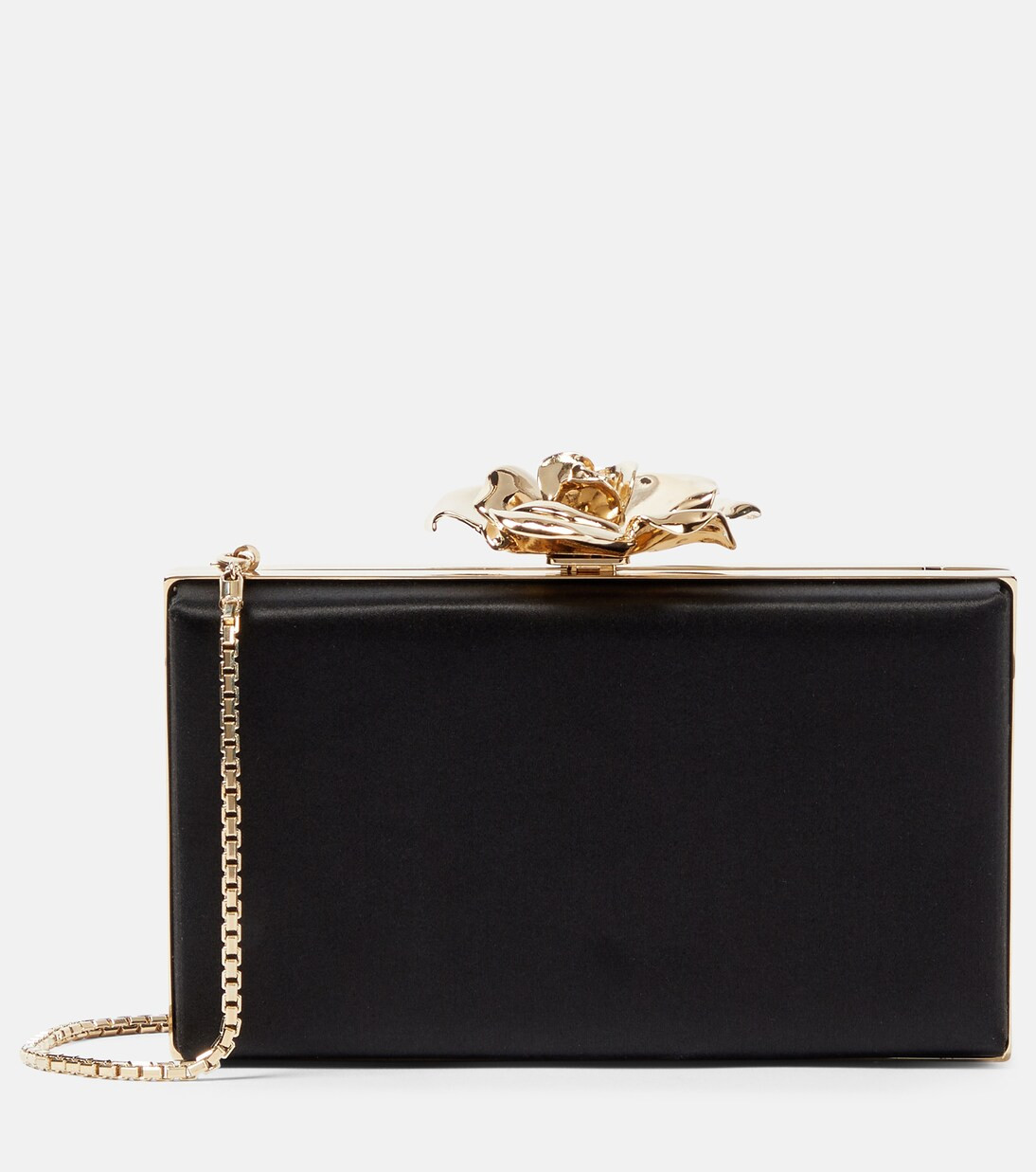 Clutch Frame Flower aus Satin | Mytheresa (DACH)