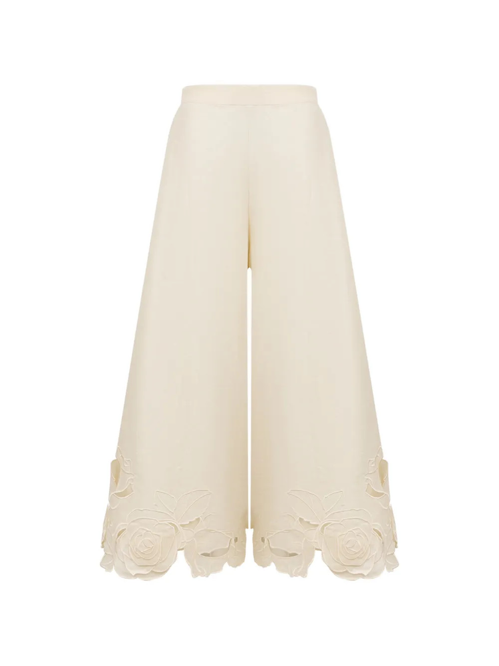 pantalon palazzo Theodora à fleurs appliquées | Farfetch Global