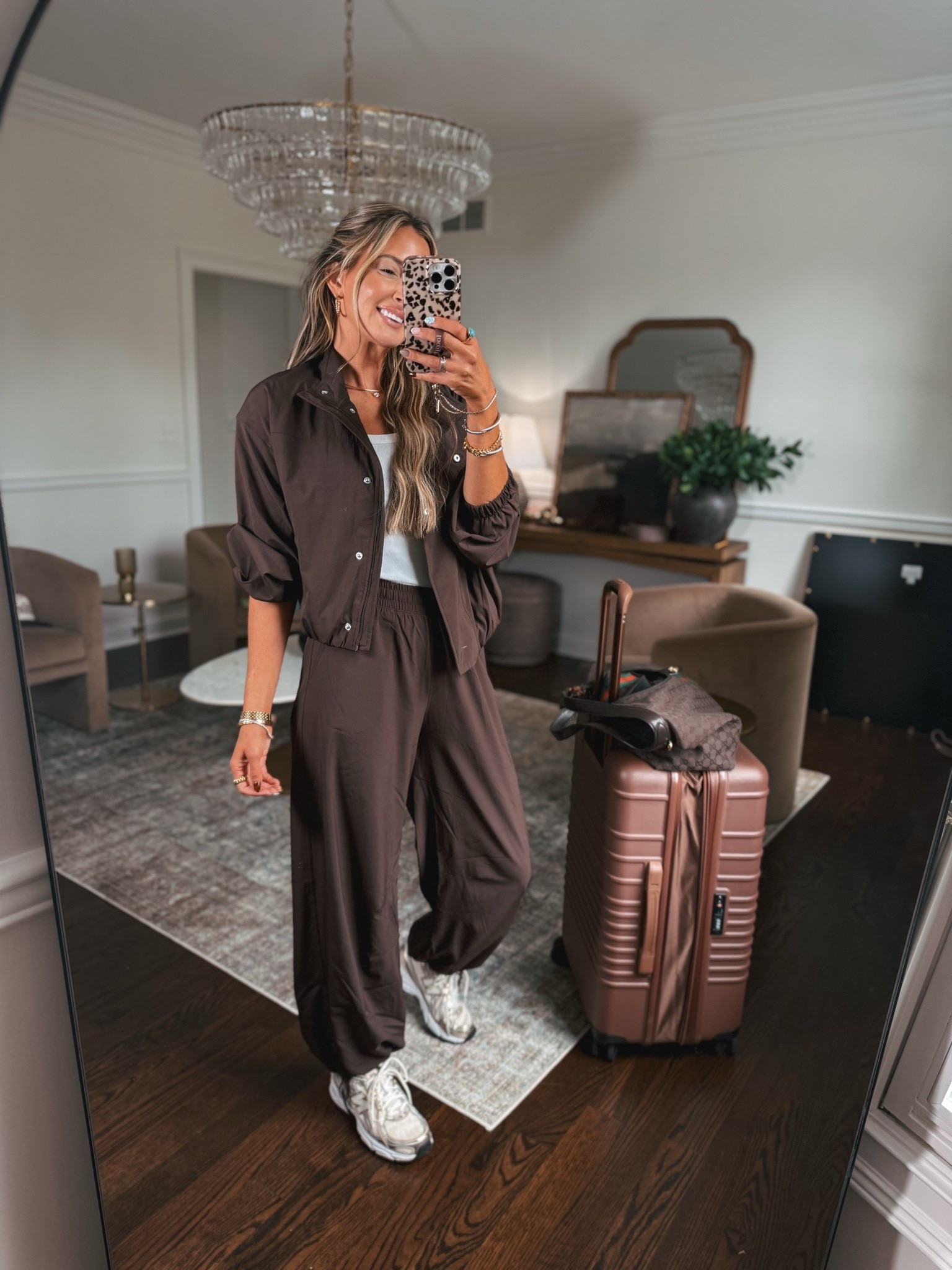 Traveling in this jogger set from
@abercrombie today! The perfect travel outfit! Wearing true to size small

#LTKootd #LTKTravel #LTKgrwm