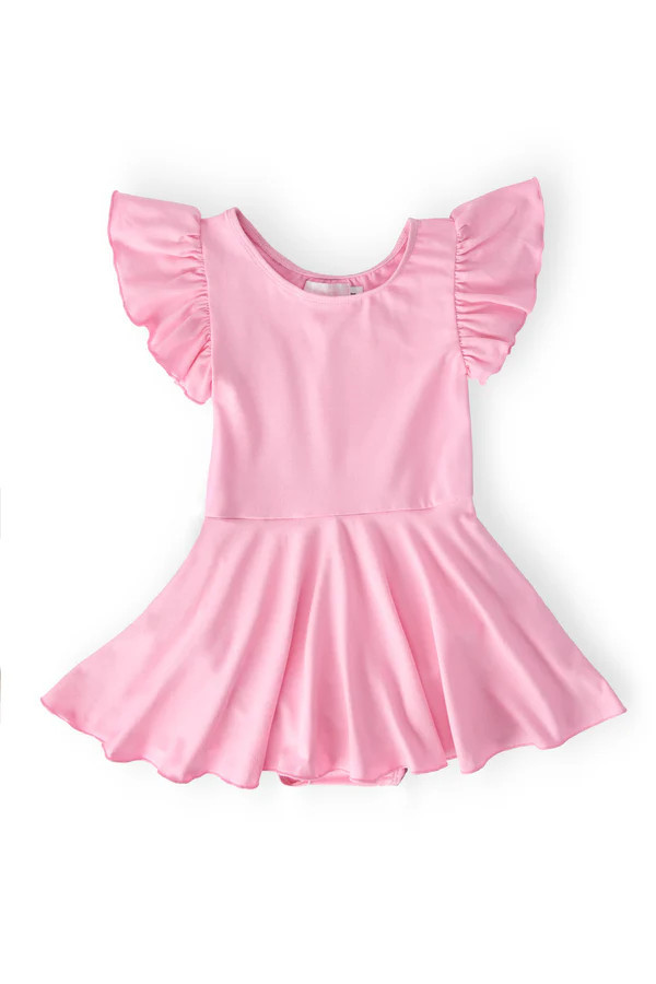 Bubblegum Pink S/S Twirl Leotard | Mila & Rose