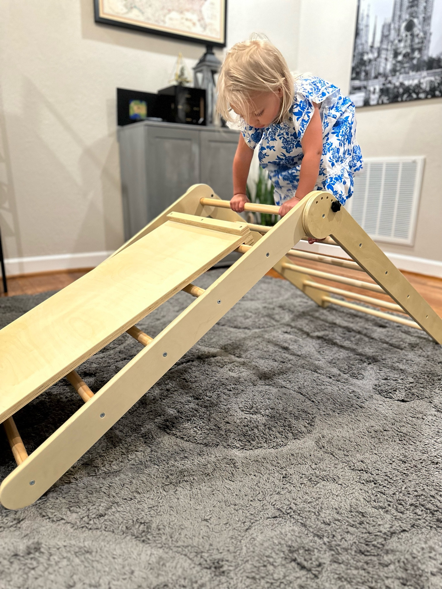 HARPPA Foldable Pikler Triangle 2-in-1 Climbing Triangle Arch with Ramp and Slide

#LTKbaby #LTKkids #LTKfamily