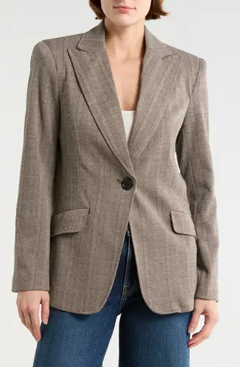 MAX STUDIO Houndstooth Knit Blazer | Nordstromrack | Nordstrom Rack