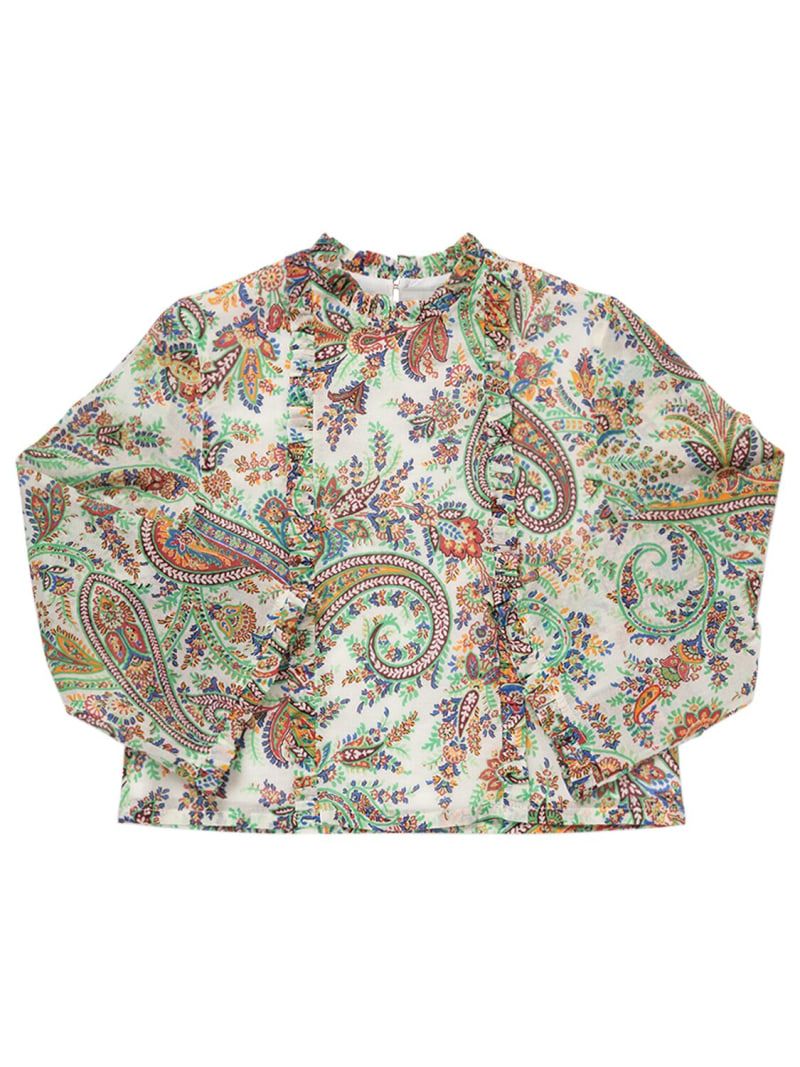 Printed cotton muslin shirt | Luisaviaroma