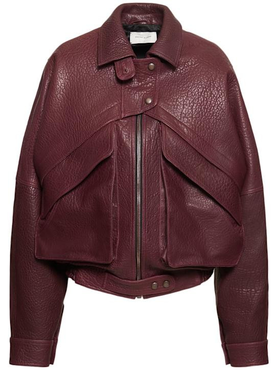 Leather bomber jacket | Luisaviaroma