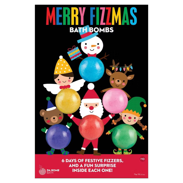 Da Bomb Bath Fizzers Holiday Characters MultiPack Bath Bomb Gift Set - 6oz | Target