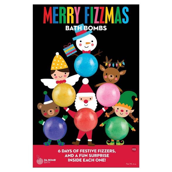 Da Bomb Bath Fizzers Holiday Characters MultiPack Bath Bomb Gift Set - 6oz | Target