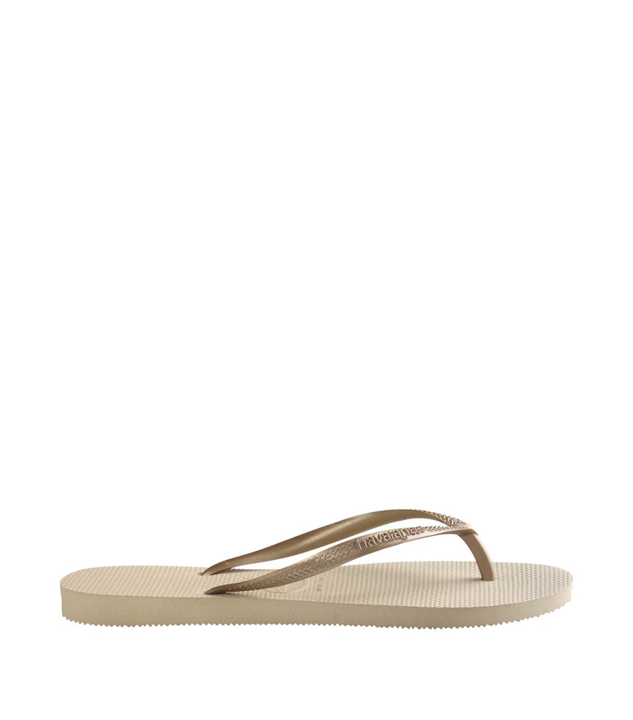 Metallic Slim Flip Flops | Harrods