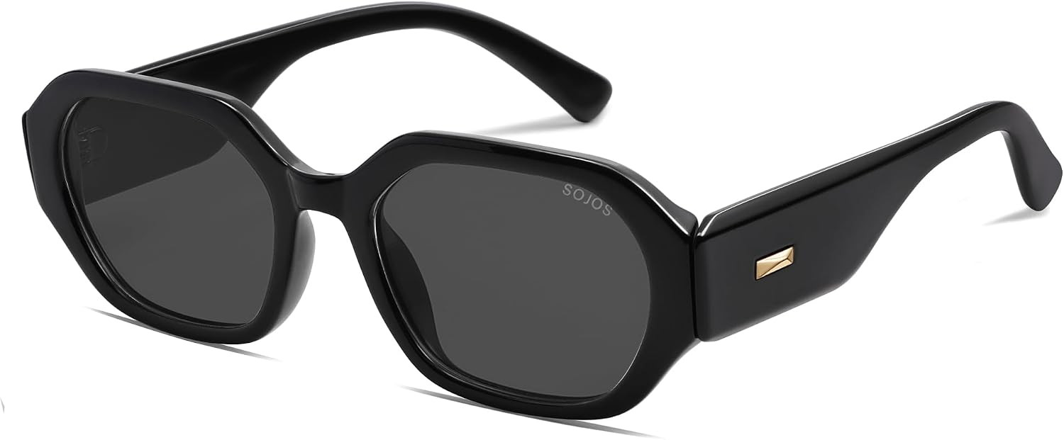 SOJOS Retro Polarized Sunglasses Rectangle For Women Men SJ2232 | Amazon (US)