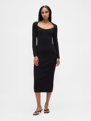 CashSoft Rib Midi Sweater Dress | Gap (US)