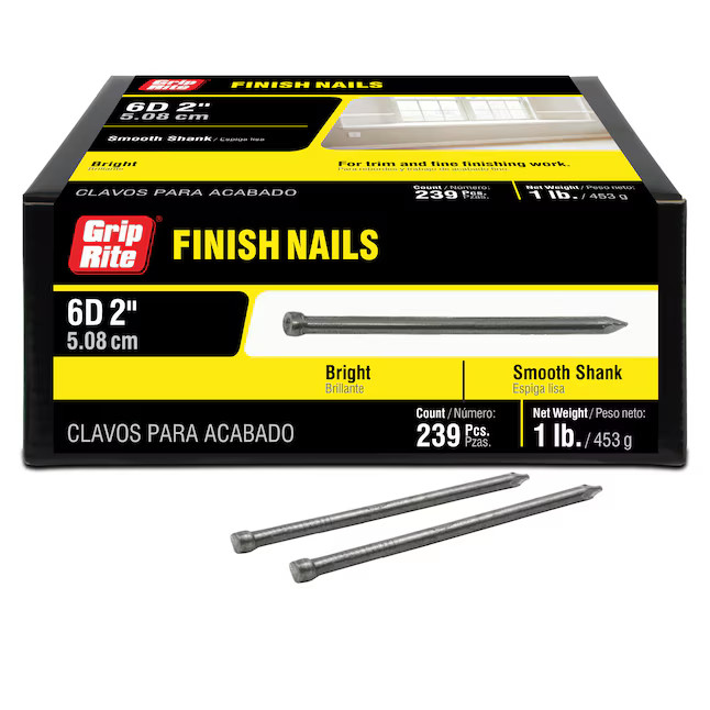 Grip-Rite 2-in 13-Gauge Bright Finish Nails (239-Per Box) | Lowe's