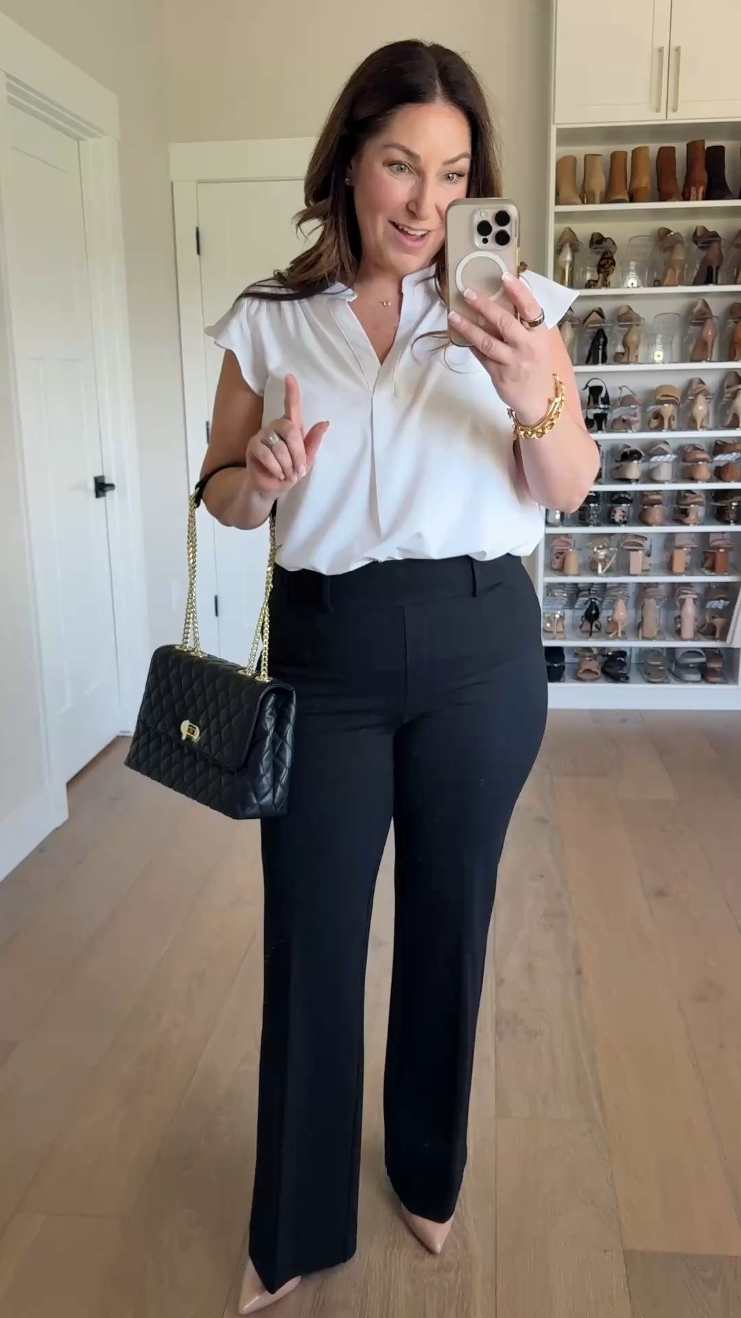 Summer workwear outfit 
- blouse tts, L
- pants tts, 12
- shapermint cami size up 2XL

Use code RYANNE20 for 20% off @shapermint #ad

#LTKWorkwear #LTKSaleAlert #LTKMidsize