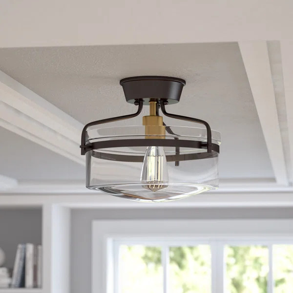 Pollak 1-Light Semi Flush Mount | Wayfair North America
