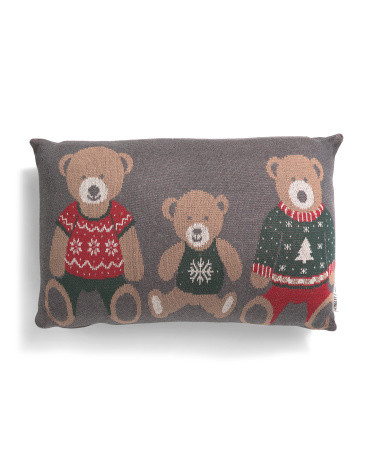 14X20 Multi Teddy Pillow, Cotton/Polyester | TJ Maxx