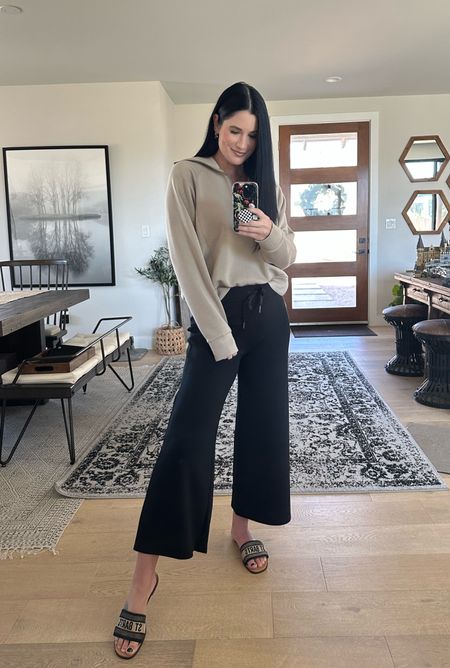 10% off with code DTKxSPANX 

The AirEssentials collection from Spanx is the softest, comfiest fabric you will ever wear! 

I’m in the small in the pullover and a small in the cropped pants.

This is the perfect travel outfit and lounge outfit.

#LTKstyletip #LTKtravel #LTKunder100
