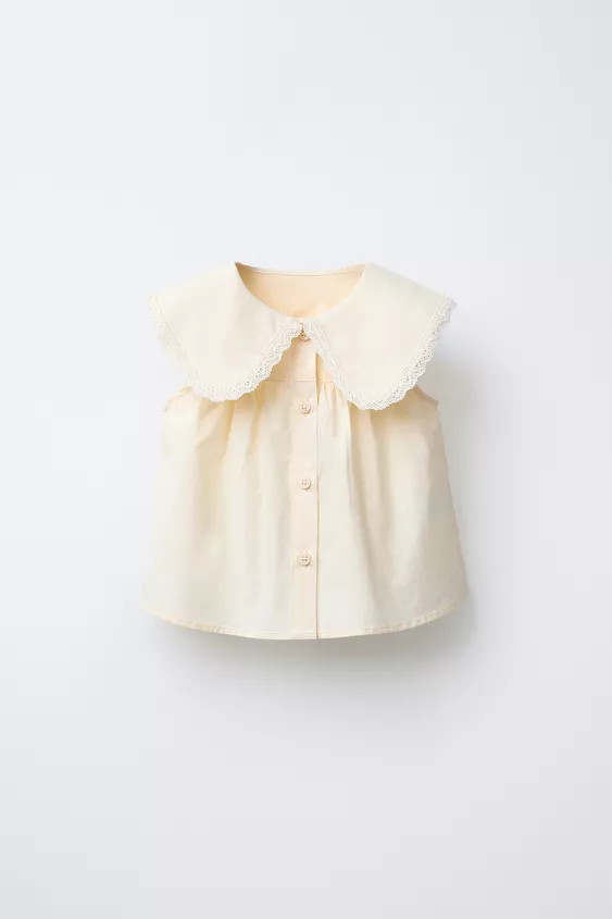 LACE POPLIN SHIRT | Zara US